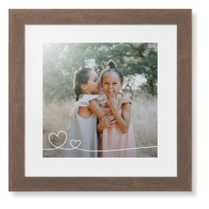 Double Heart Line Art