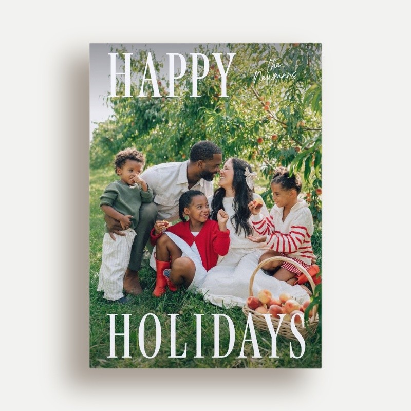 Split Serif Holiday Card