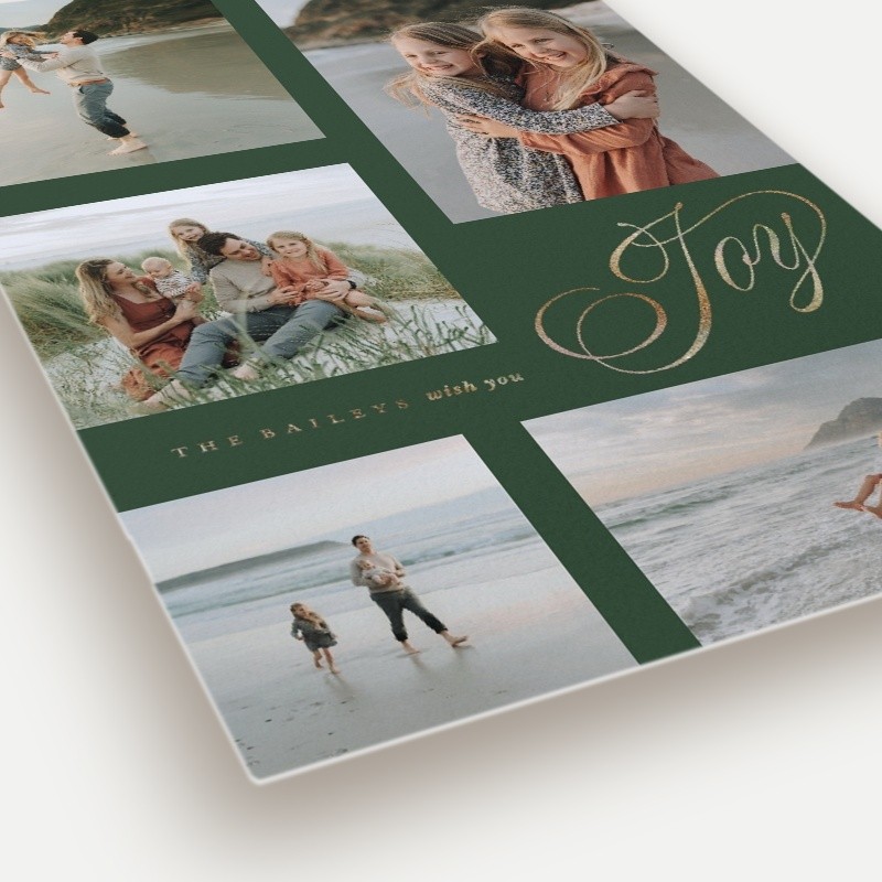 Joy Script Holiday Card