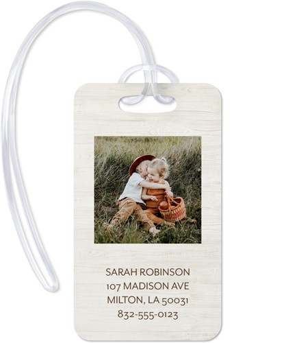 Rustic Gallery of Three 2x4 Multicolor  Luggage Tag