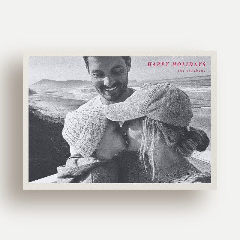 Minimal Type Holiday Card