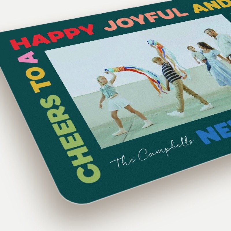 Rainbow Frame New Year's Card