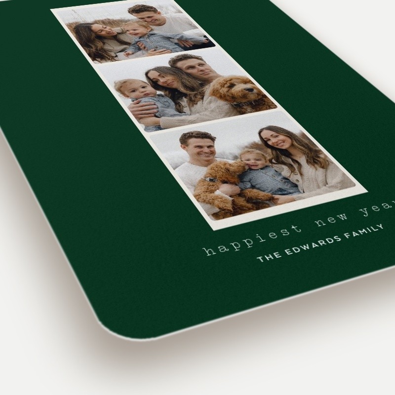 Photo Strip Holiday Card