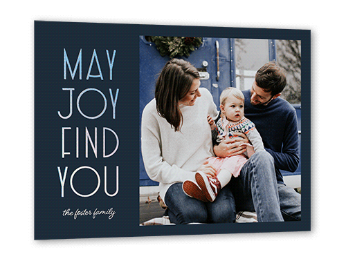 Finding Joy 5x7 Black  Holiday Card