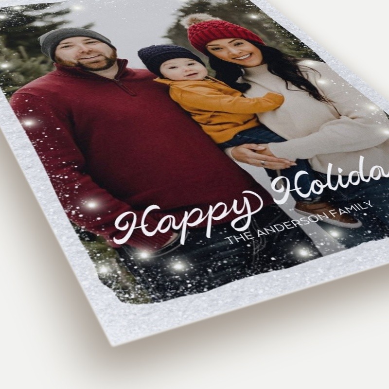 Flurry Border Holiday Card