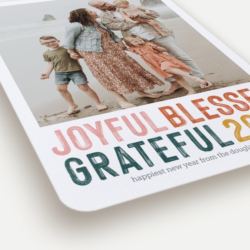 Generous Gratitude New Year's Card