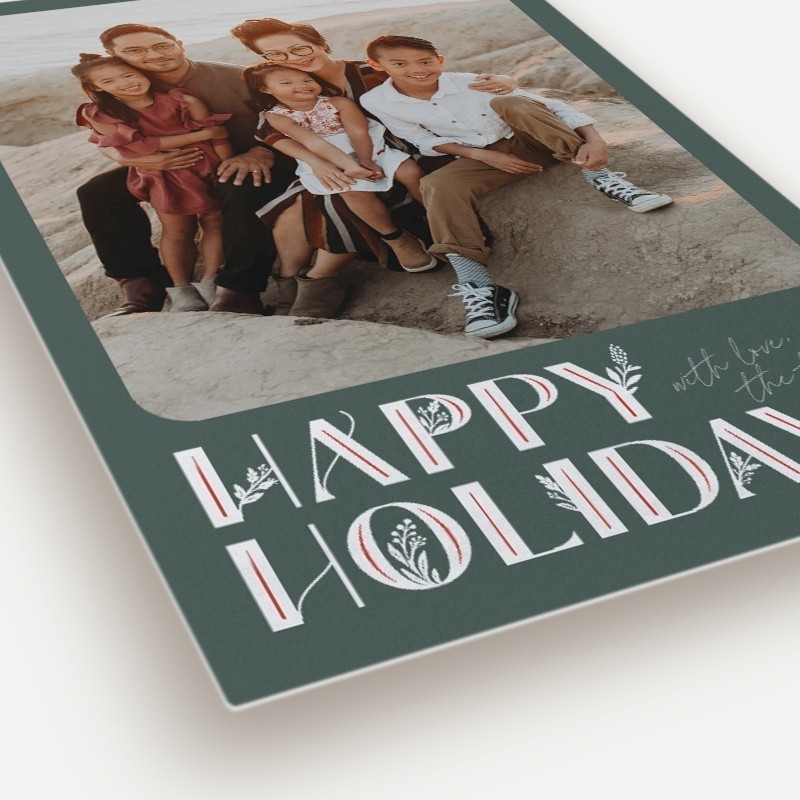Deco Botanical Holiday Card