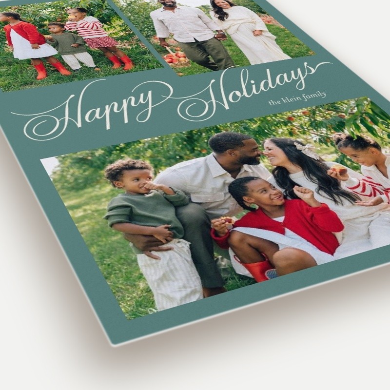 Script Collage Holiday Card