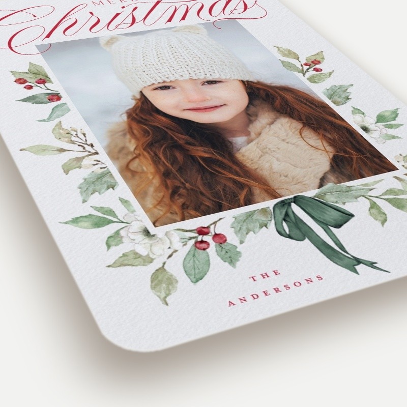 Botanical Bow Holiday Card