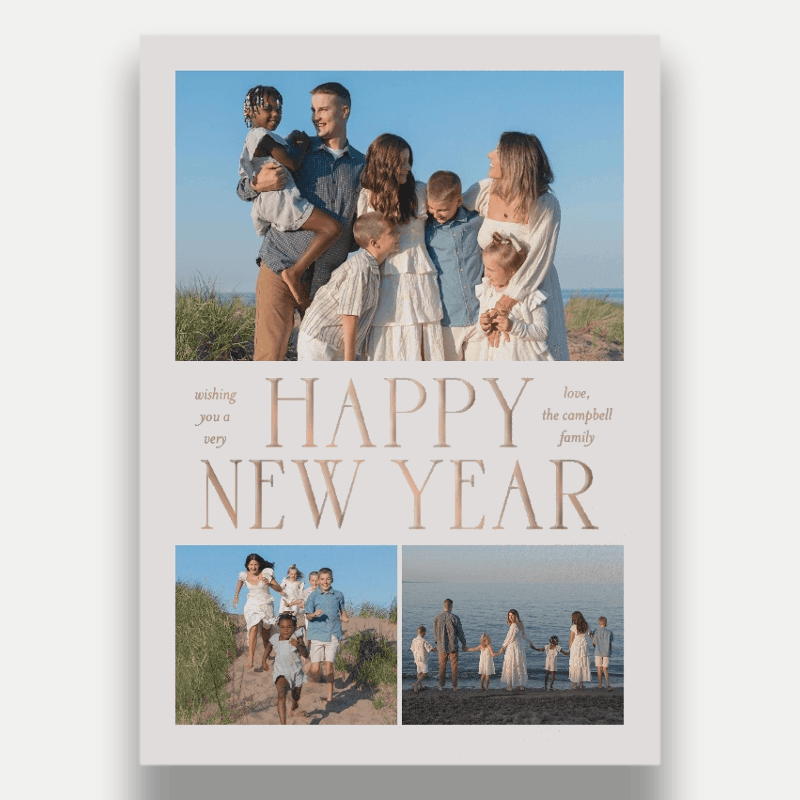 Grand Serif New Year's Card