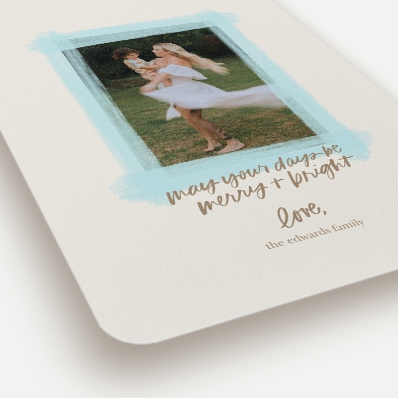 Painted Frame Holiday Card
