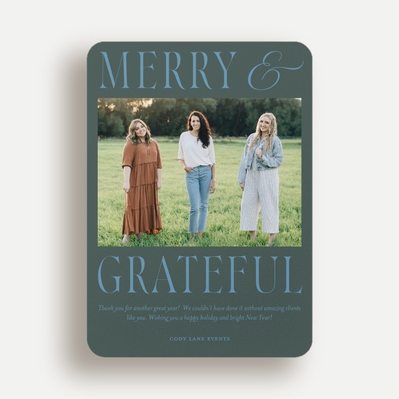 Bold Gratitude Holiday Card
