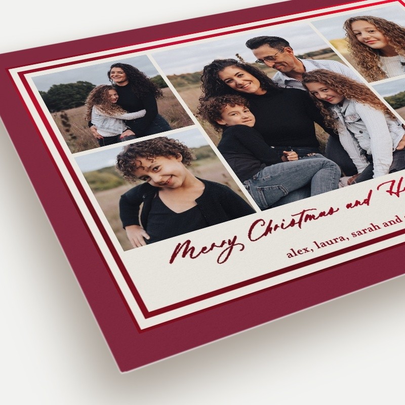 Classic Matted Holiday Card