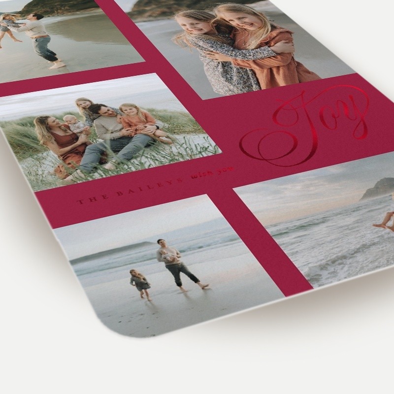 Joy Script Holiday Card