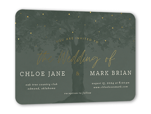 Custom Foil Stamped Wedding Cards