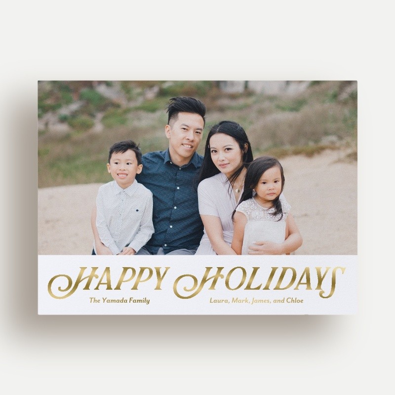 Classic Serif Holiday Card