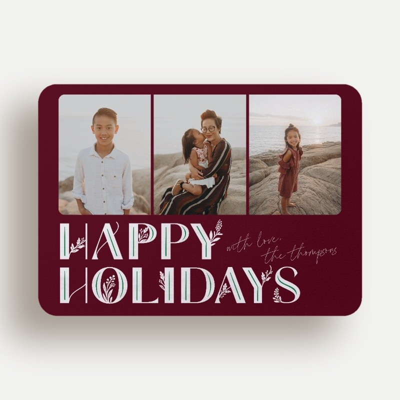 Deco Botanical Holiday Card