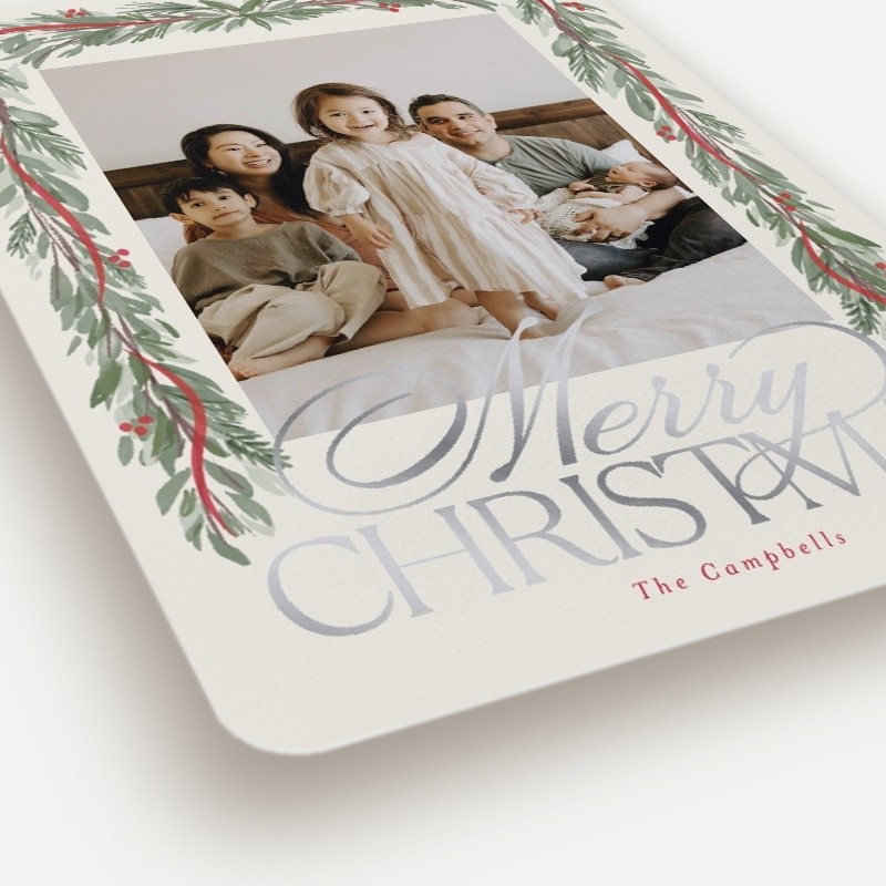 Draped Garland Holiday Card