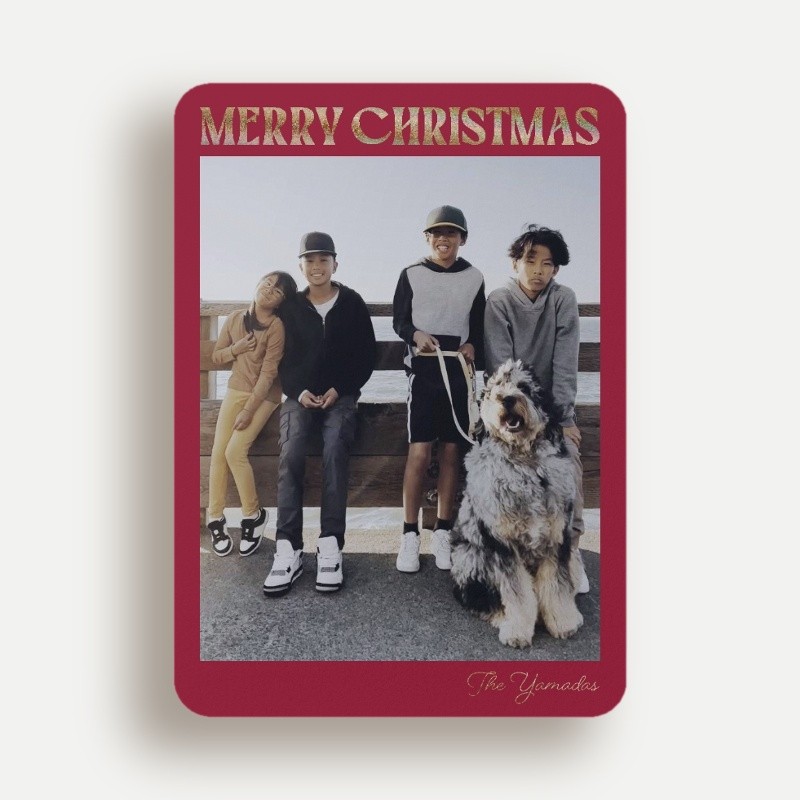 Bold Stack Holiday Card