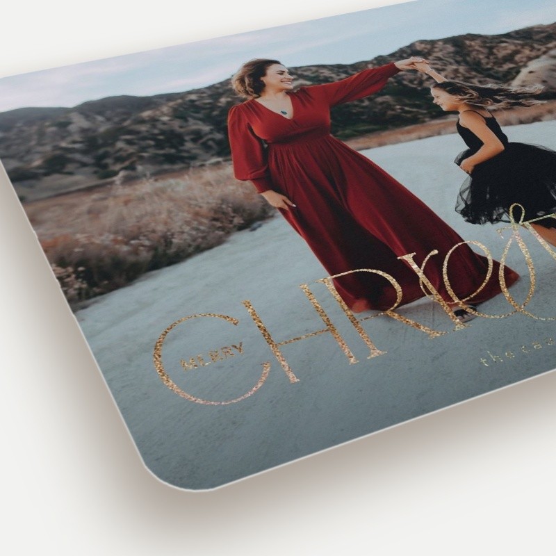 Elegant Flourish Holiday Card