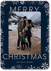 Glitter Snowflake Border