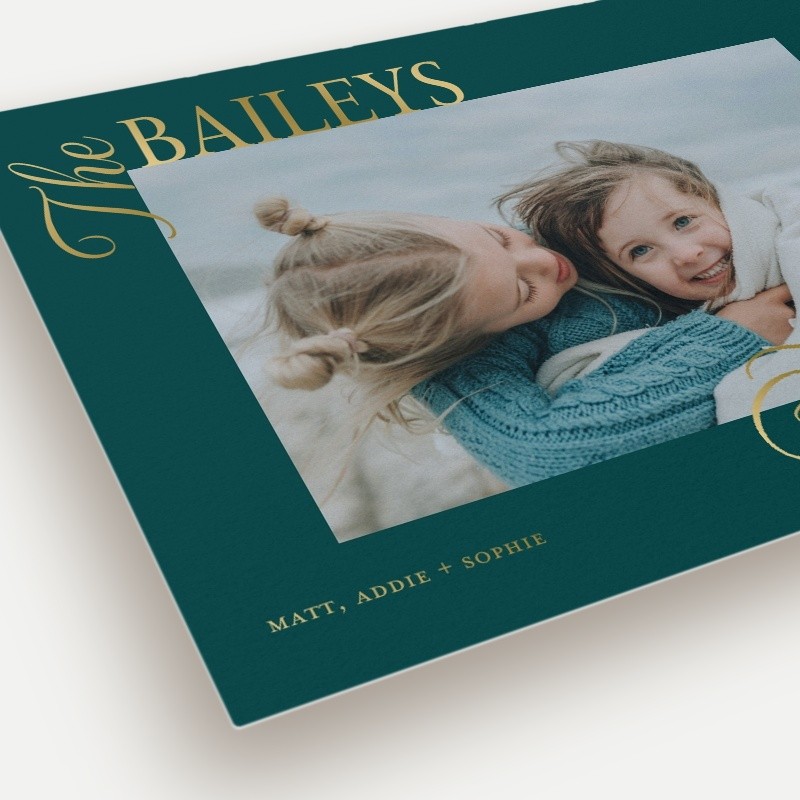 Bold Clipped Holiday Card