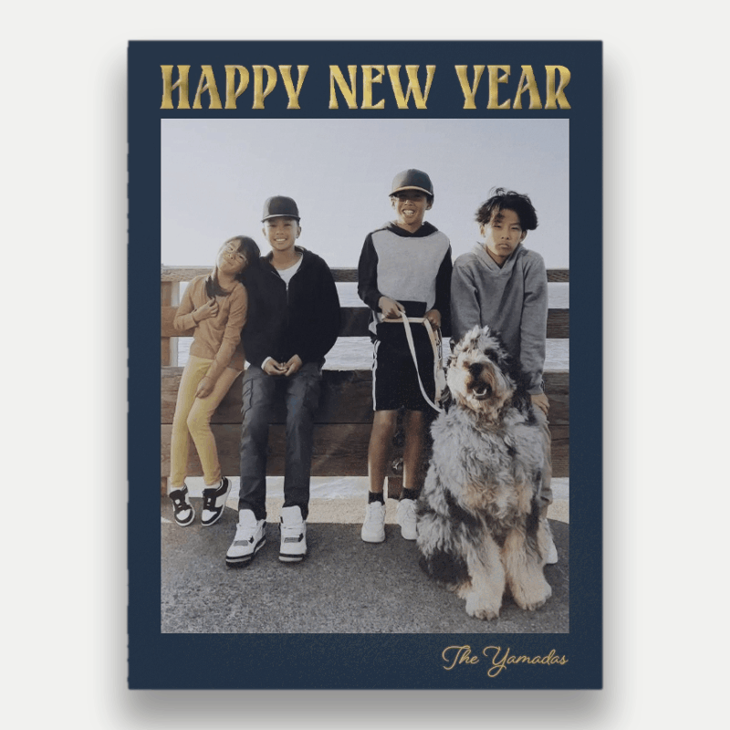 Bold Stack Holiday Card