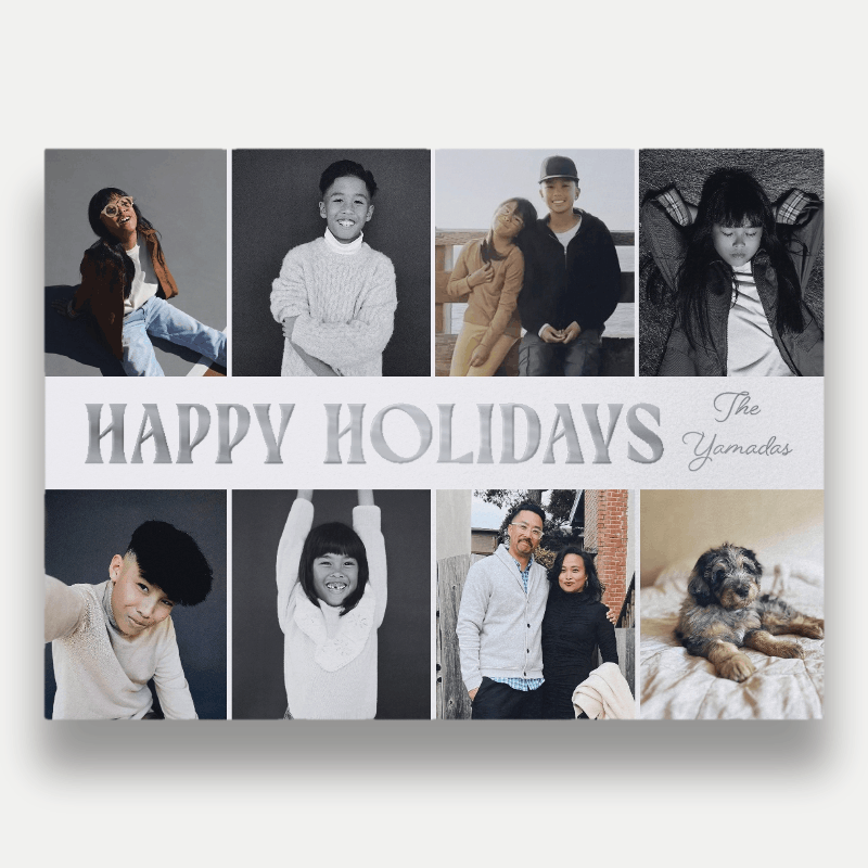 Bold Stack Holiday Card