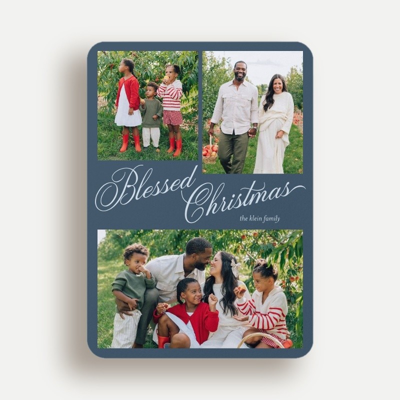 Script Collage Holiday Card