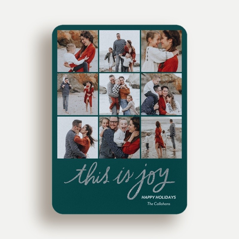 Handwritten Joy Holiday Card