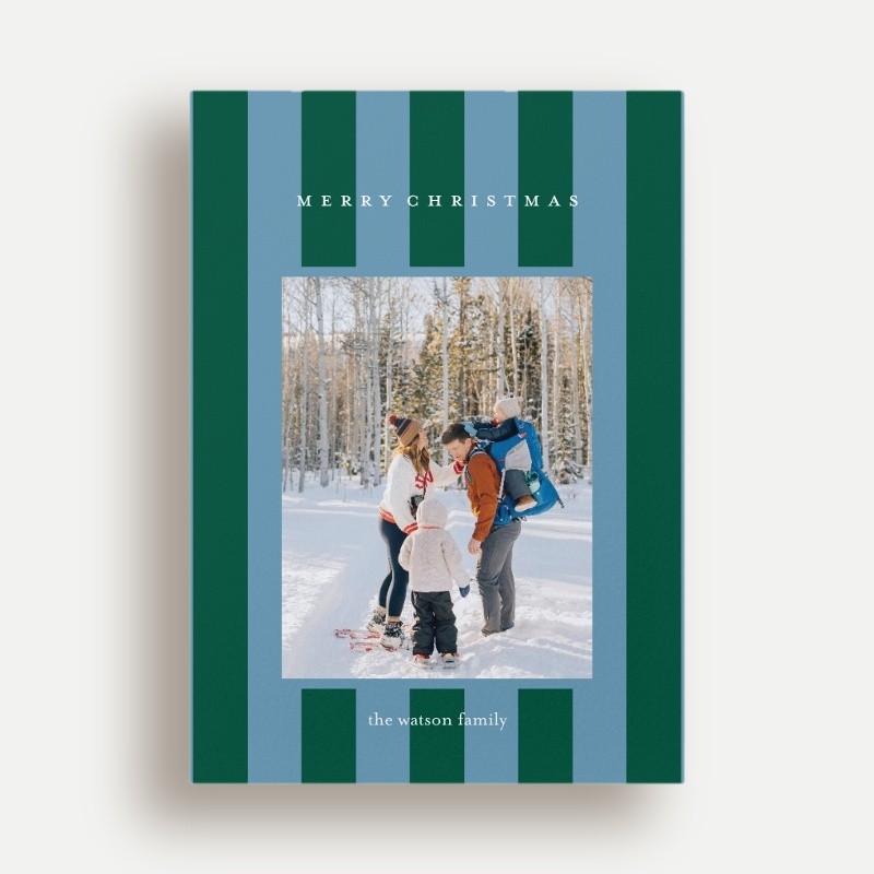 Candy Stripes Holiday Card