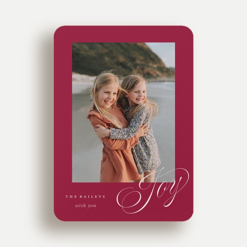 Joy Script Holiday Card