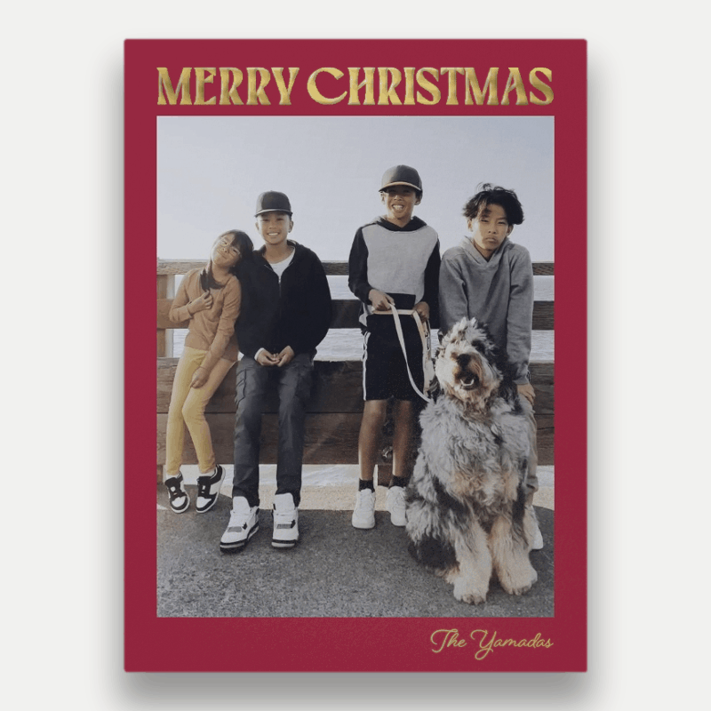 Bold Stack Holiday Card