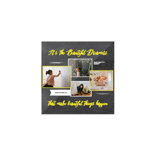 Chalkboard Quotes 12x12 undefined  Wall Calendar