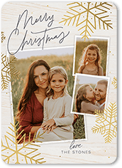 Rustic Foil Snowflakes