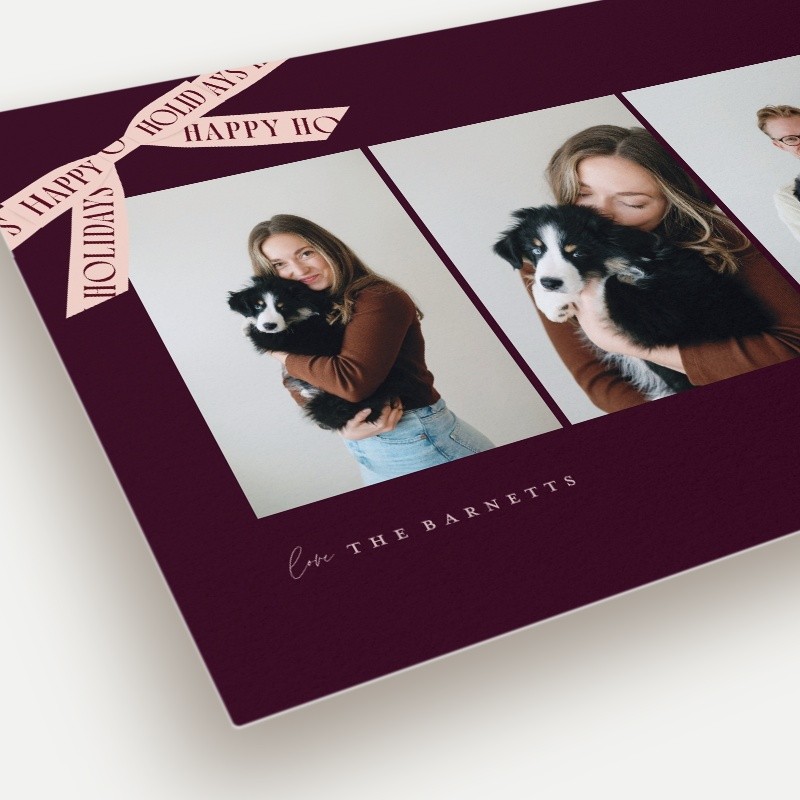 Ribbon Banner Holiday Card