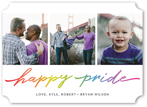 Joyous Pride 5x7 White  Pride Card