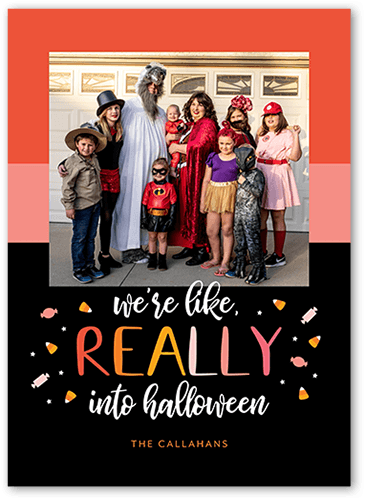 Really Into It 5x7 Pink  Halloween Card