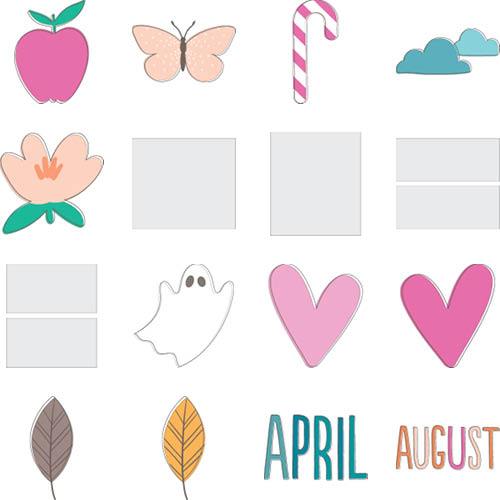 Seasonal Patterns 12x12 undefined  Wall Calendar