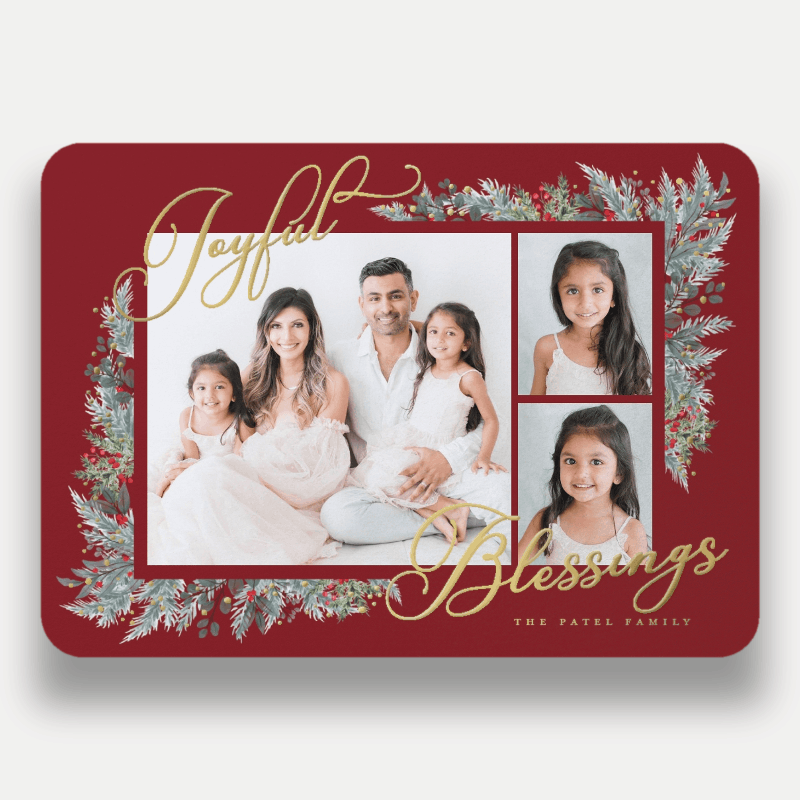 Wrapped Botanicals Holiday Card