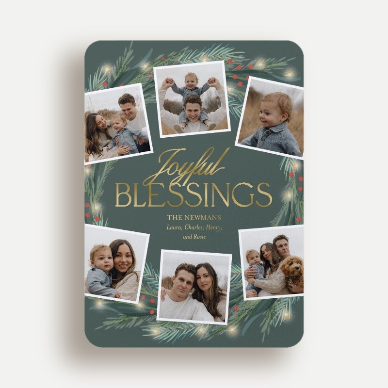 Encircled Wreath Holiday Card