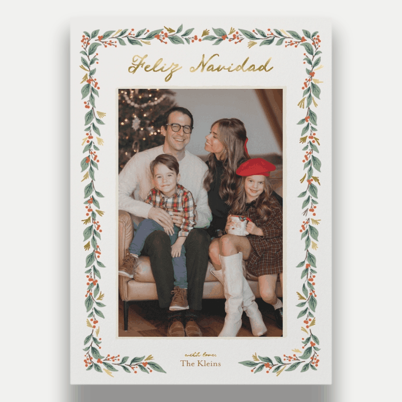 Botanical Frame Holiday Card