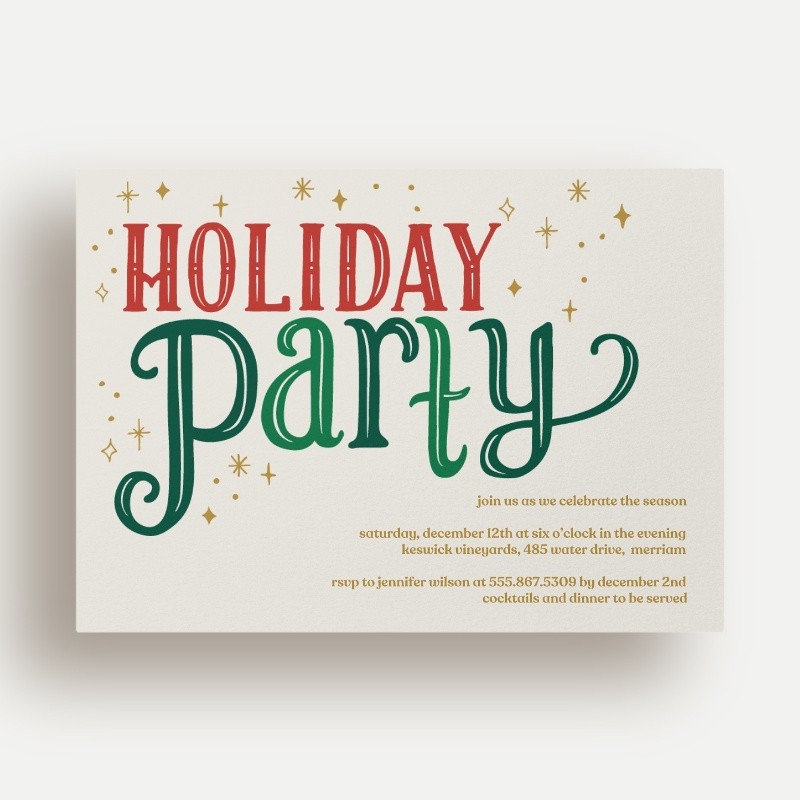 Lavonia Party Holiday Invitation