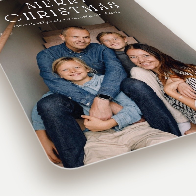 Classic Serif Greeting Holiday Card
