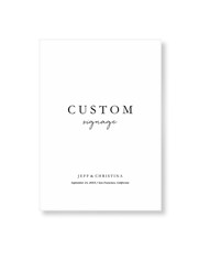 Custom Wedding Signage