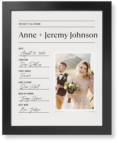 Wedding Journal Entry