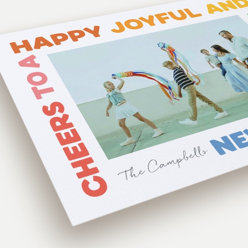 Rainbow Frame New Year's Card