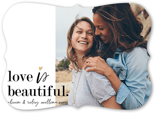 Love Is Exquisite 5x7 White  Pride Card