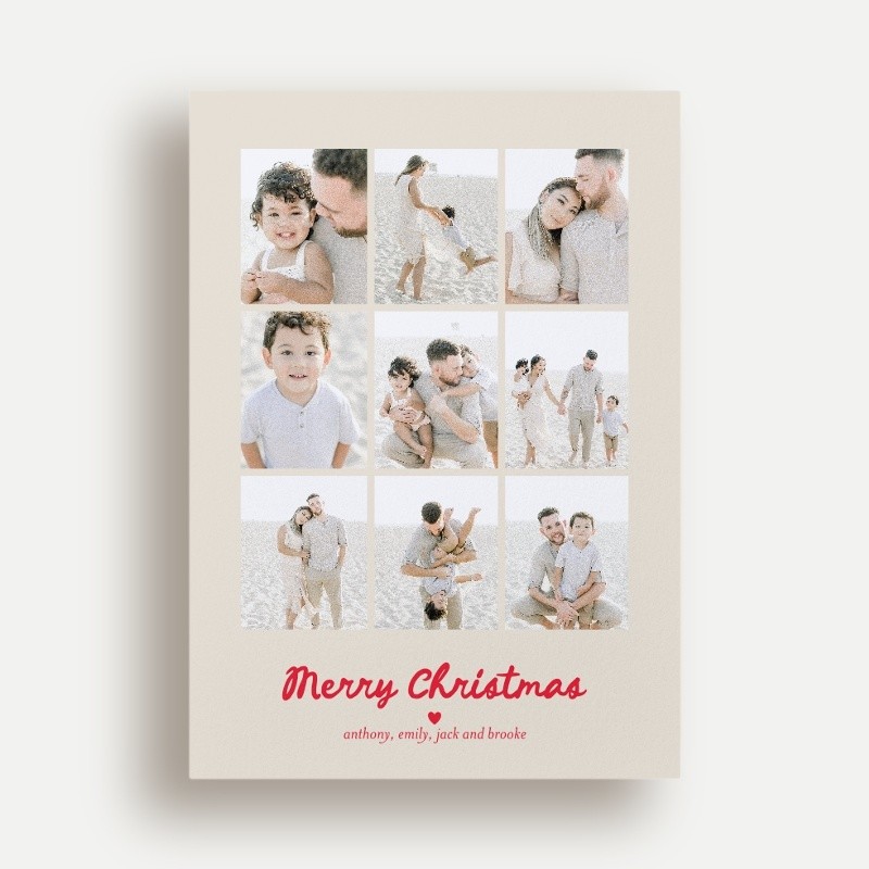 Nine Frame Holiday Card