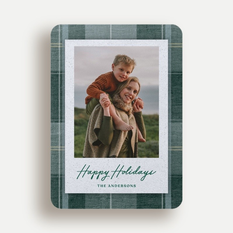 Heritage Plaid Holiday Card